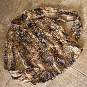 Ralph Lauren Brown and Tan Reptile Print Shirt button down size XL